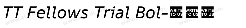 TT Fellows Trial Bol字体转换